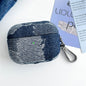 Stitching Denim Cloth Bluetooth Earphone Protective Case