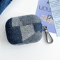 Stitching Denim Cloth Bluetooth Earphone Protective Case