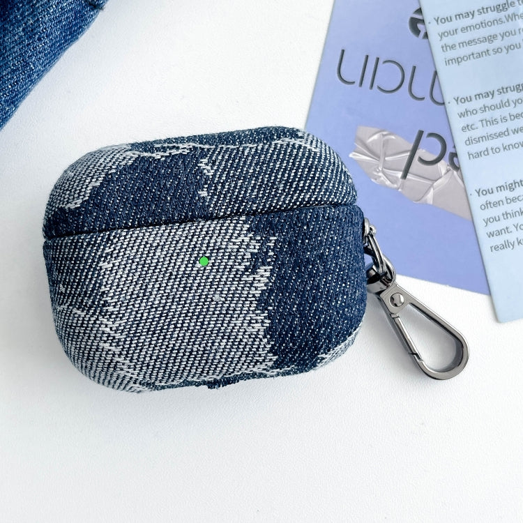 Stitching Denim Cloth Bluetooth Earphone Protective Case