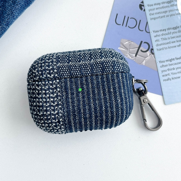 Stitching Denim Cloth Bluetooth Earphone Protective Case