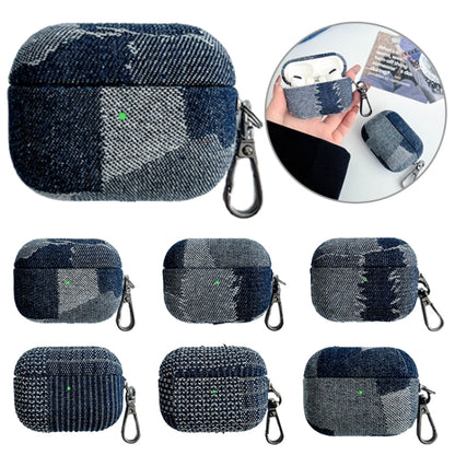 Stitching Denim Cloth Bluetooth Earphone Protective Case