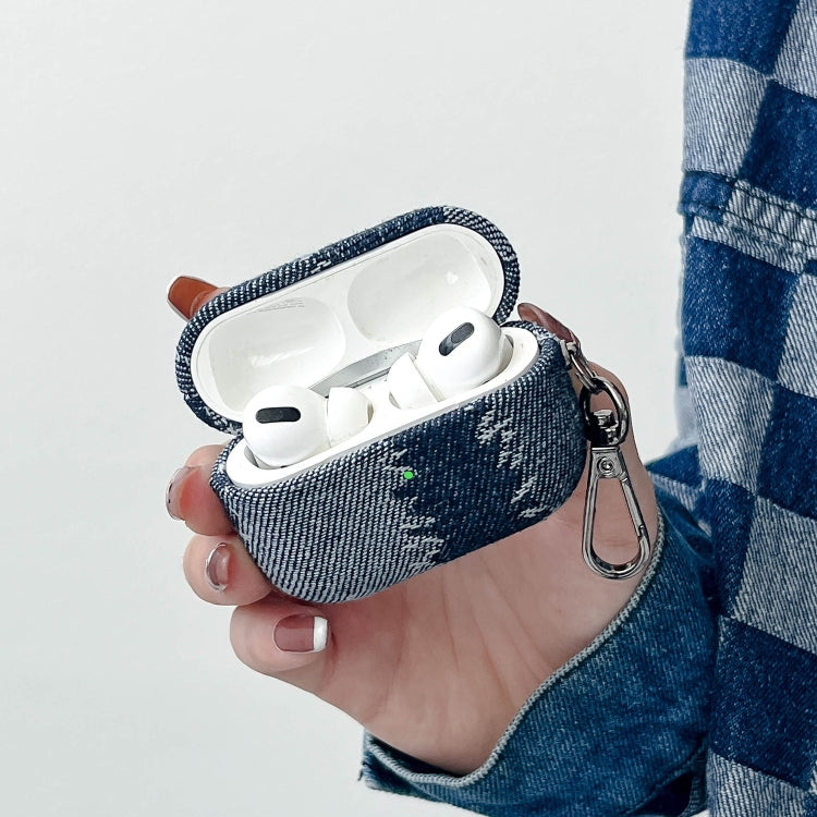 Stitching Denim Cloth Bluetooth Earphone Protective Case