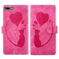 Pen Heart Cat Embossed Leather Phone Case
