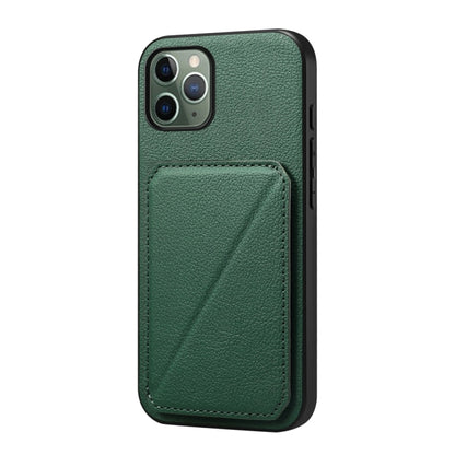 D04 Calf Texture Dual Card Slot Holder Phone Case