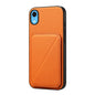 D04 Calf Texture Dual Card Slot Holder Phone Case