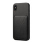 D04 Calf Texture Dual Card Slot Holder Phone Case