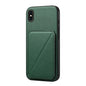 D04 Calf Texture Dual Card Slot Holder Phone Case