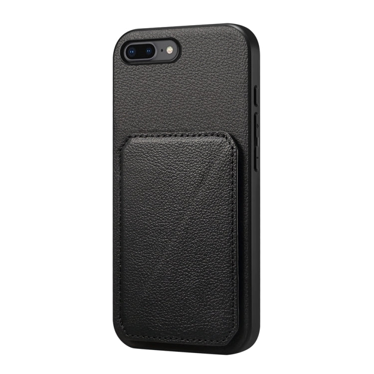 D04 Calf Texture Dual Card Slot Holder Phone Case