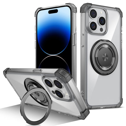 Gold Shield CD Pattern MagSafe Magnetic Phone Case with Rotating Stand