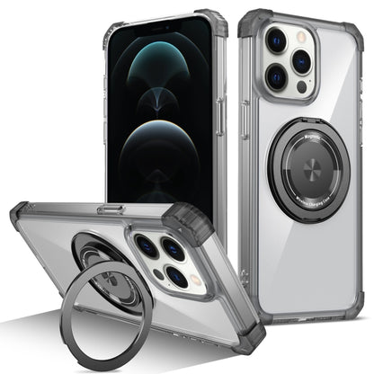 Gold Shield CD Pattern MagSafe Magnetic Phone Case with Rotating Stand