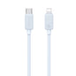 USAMS US-SJ697 USB-C / Type-C to 8 Pin 30W Striped Fast Charge Data Cable