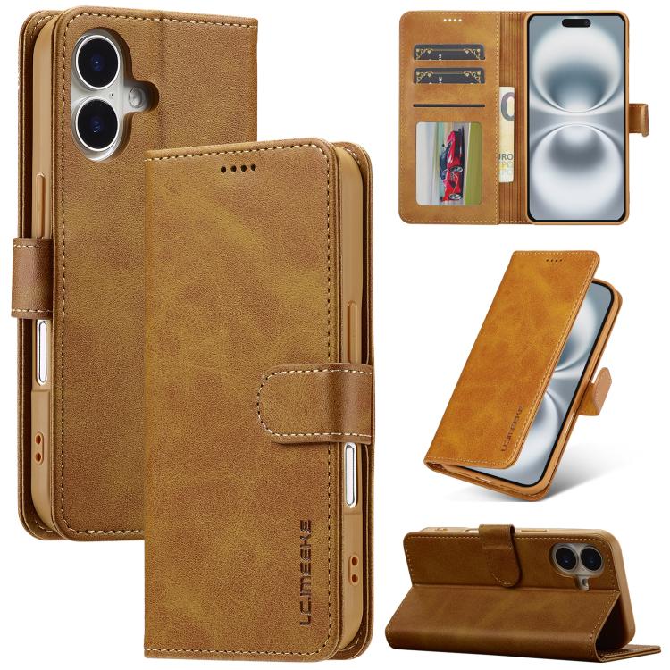 LC.IMEEKE Calf Texture Horizontal Flip Leather Case