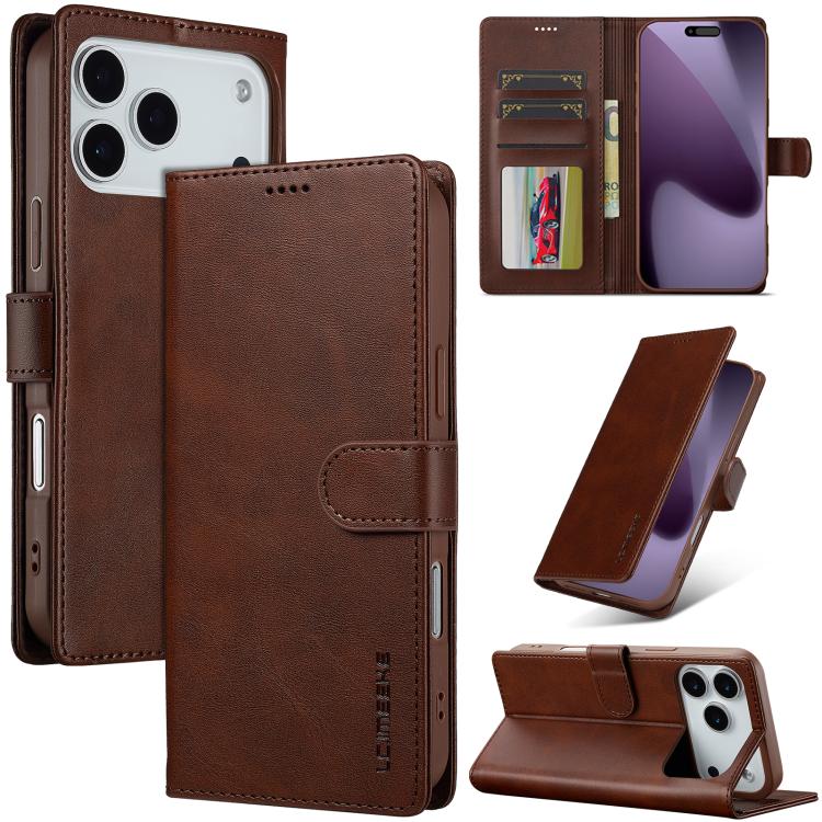 LC.IMEEKE Calf Texture Horizontal Flip Leather Case
