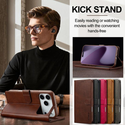 LC.IMEEKE Calf Texture Horizontal Flip Leather Case