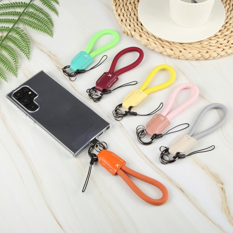 Keychain Pure Color Mobile Phone Anti-lost Short Lanyard
