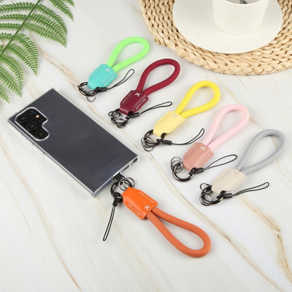 Keychain Pure Color Mobile Phone Anti-lost Short Lanyard
