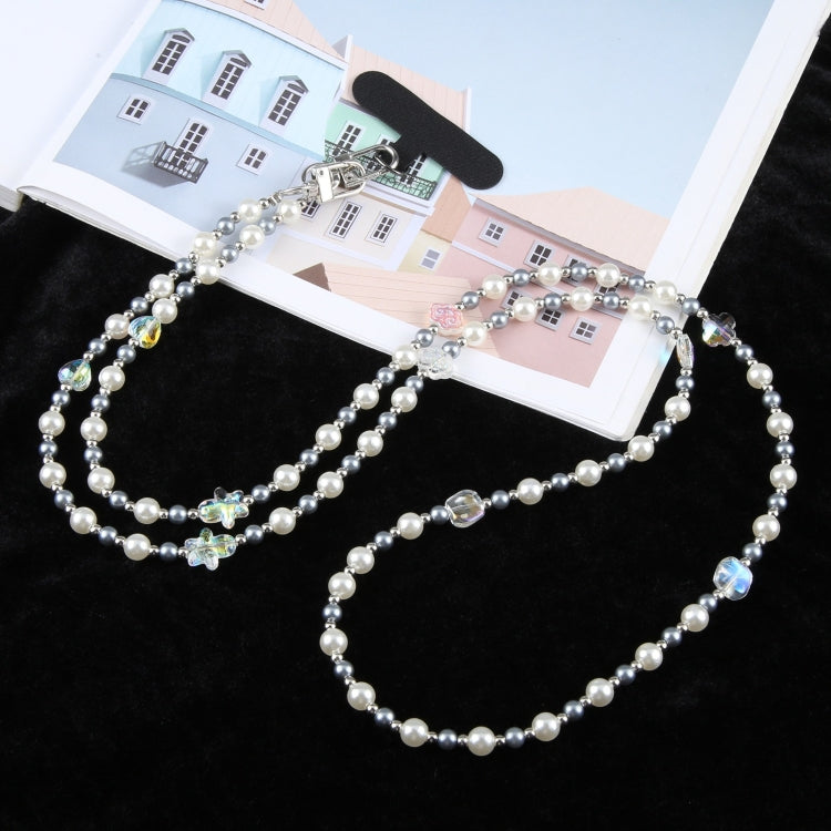 Phone Anti-lost Neck Chain Plastic Diamond Pearl Crossbody Lanyard