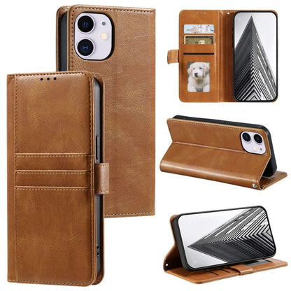 Simple 6-Card Wallet Leather Phone Case