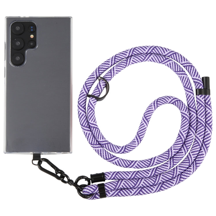 8mm Twill Texture Adjustable Phone Anti-lost Neck Chain Nylon Crossbody Lanyard, Adjustable Length: about 75-135cm