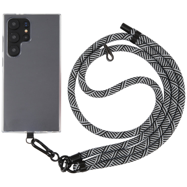 8mm Twill Texture Adjustable Phone Anti-lost Neck Chain Nylon Crossbody Lanyard, Adjustable Length: about 75-135cm