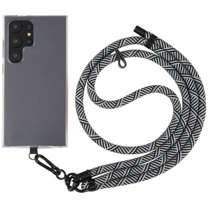 8mm Twill Texture Adjustable Phone Anti-lost Neck Chain Nylon Crossbody Lanyard, Adjustable Length: about 75-135cm