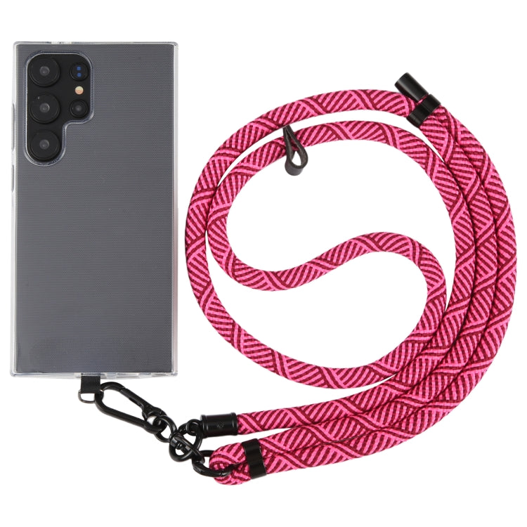 8mm Twill Texture Adjustable Phone Anti-lost Neck Chain Nylon Crossbody Lanyard, Adjustable Length: about 75-135cm
