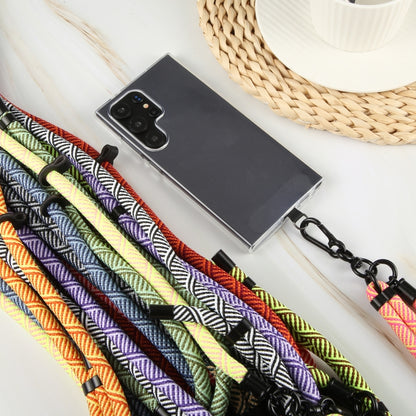 8mm Twill Texture Adjustable Phone Anti-lost Neck Chain Nylon Crossbody Lanyard, Adjustable Length: about 75-135cm
