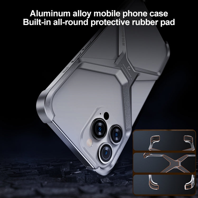 Frameless X-shaped Metal Phone Case