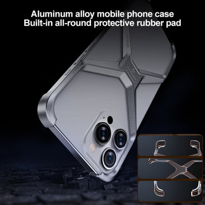 Frameless X-shaped Metal Phone Case