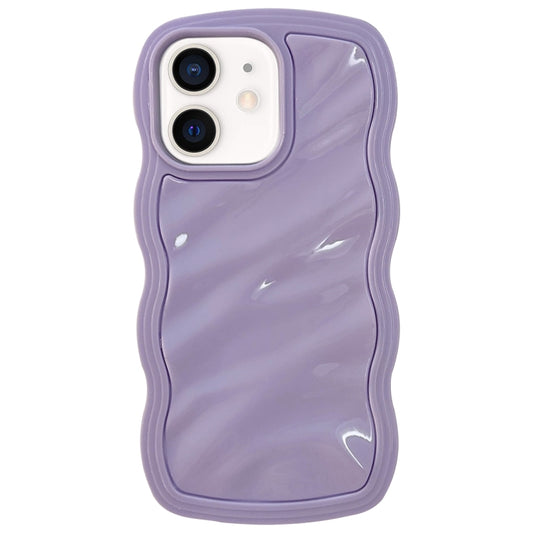 Solid Color Waves PC Hybrid TPU Phone Case