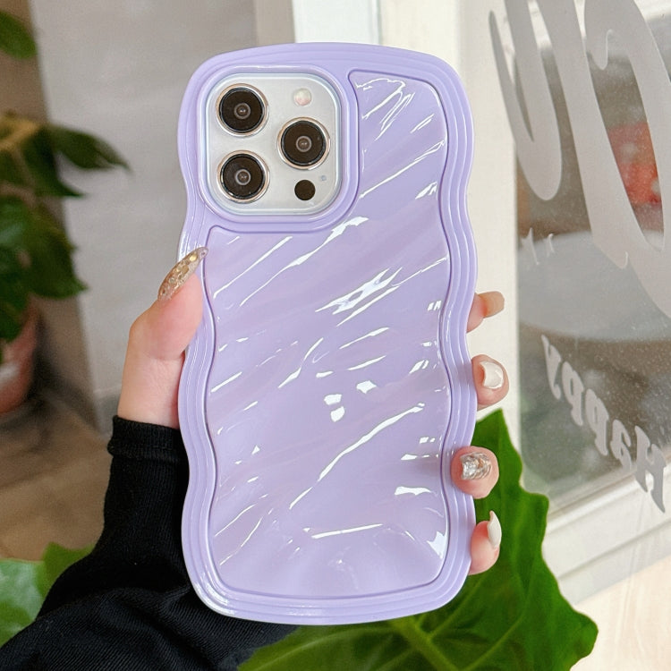 Solid Color Waves PC Hybrid TPU Phone Case