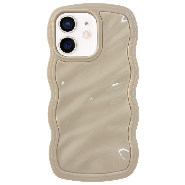 Solid Color Waves PC Hybrid TPU Phone Case