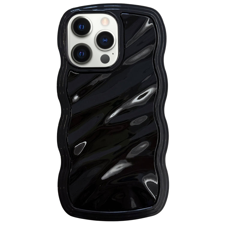 Solid Color Waves PC Hybrid TPU Phone Case