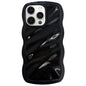 Solid Color Waves PC Hybrid TPU Phone Case