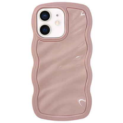 Solid Color Waves PC Hybrid TPU Phone Case