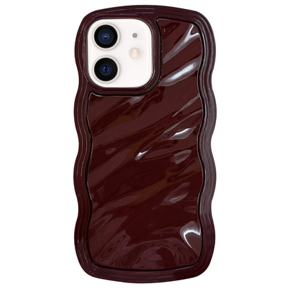 Solid Color Waves PC Hybrid TPU Phone Case