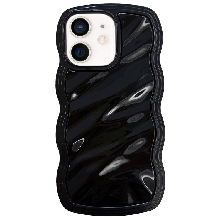 Solid Color Waves PC Hybrid TPU Phone Case