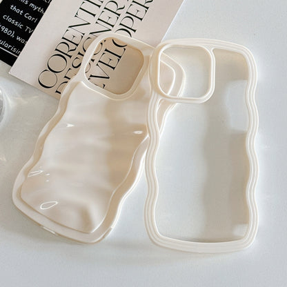 Solid Color Waves PC Hybrid TPU Phone Case