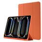 Skin Feel Tri-fold Leather Tablet Case with Pen Slot