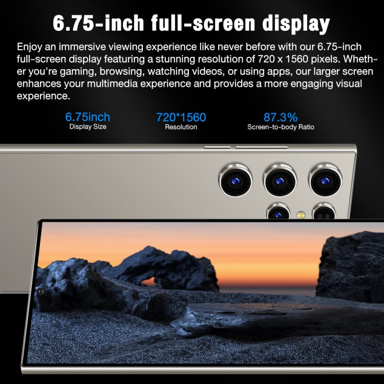 S24 Ultra / L26A, 6.75 inch Screen, Android 8.1 MTK6753 Octa Core, Network: 4G, Dual SIM