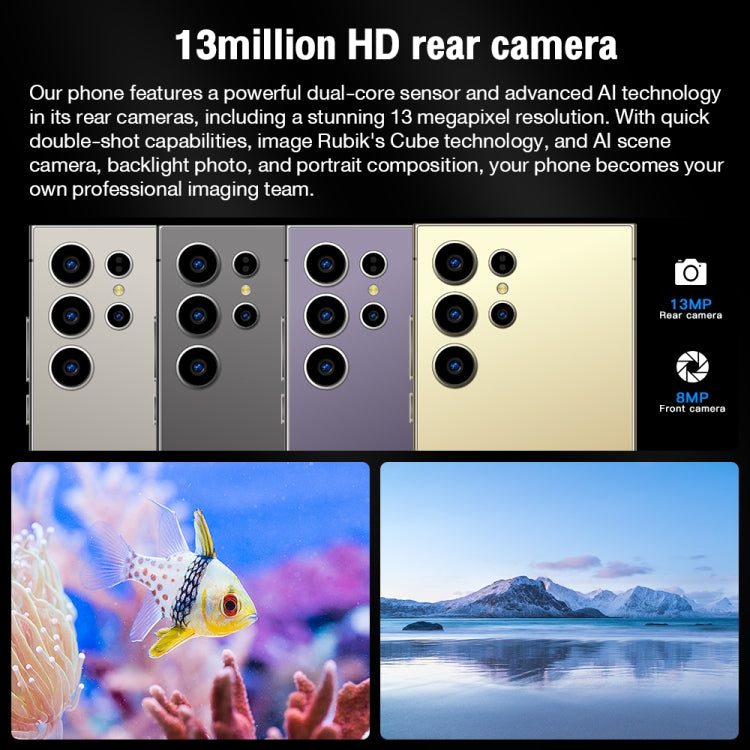 S24 Ultra / L26A, 6.75 inch Screen, Android 8.1 MTK6753 Octa Core, Network: 4G, Dual SIM