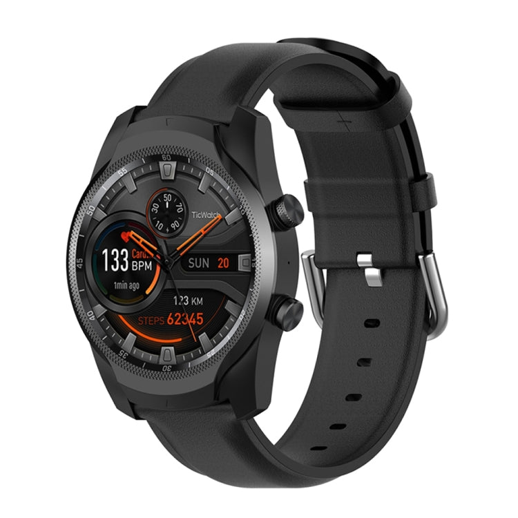 22mm Leather Strap with Round Tail Buckle