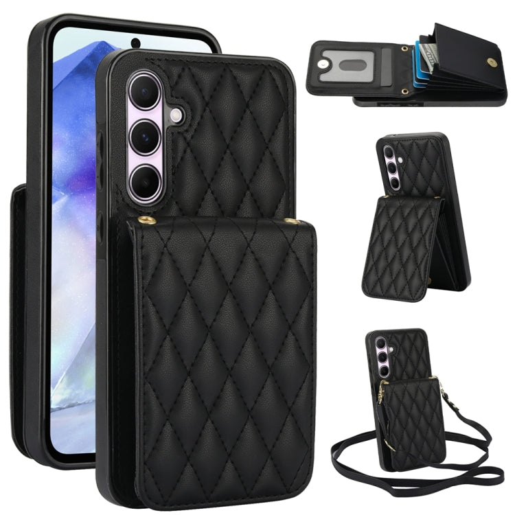 YM015 Crossbody Rhombic Card Bag RFID Phone Case