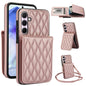 YM015 Crossbody Rhombic Card Bag RFID Phone Case