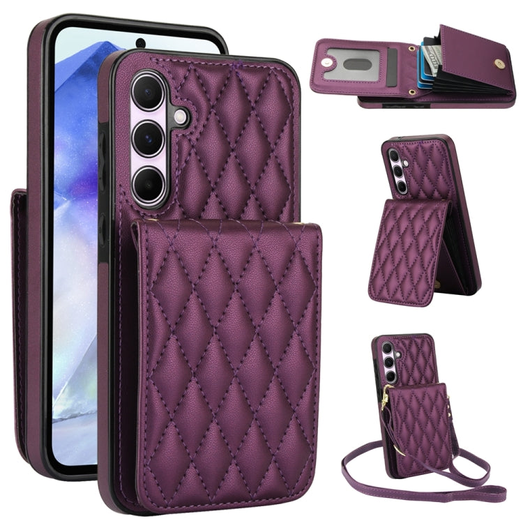 YM015 Crossbody Rhombic Card Bag RFID Phone Case