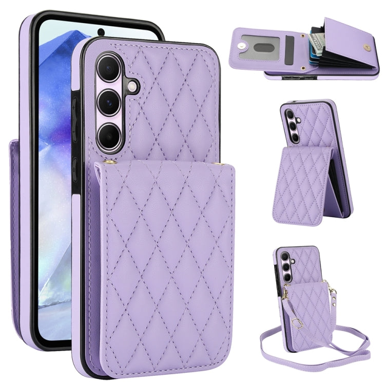 YM015 Crossbody Rhombic Card Bag RFID Phone Case