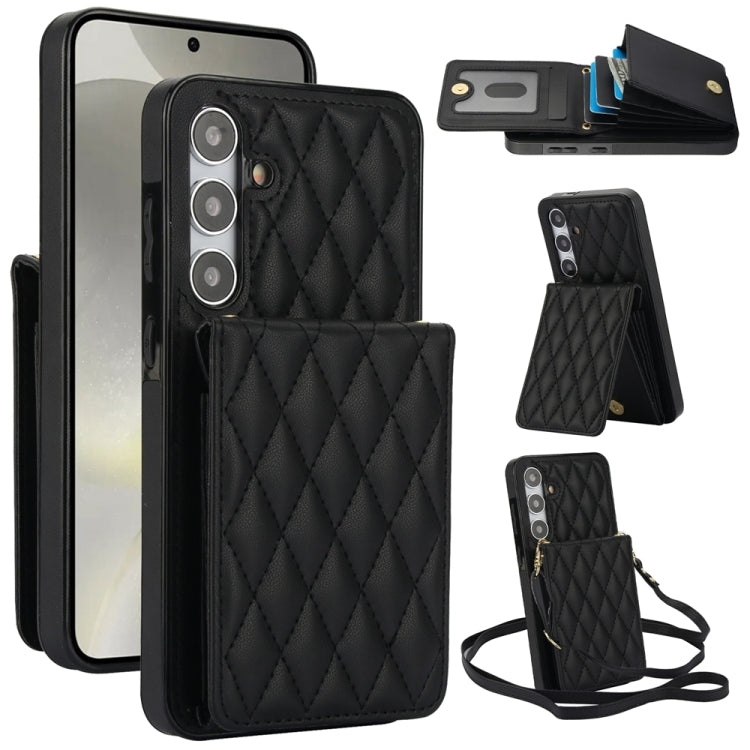 YM015 Crossbody Rhombic Card Bag RFID Phone Case