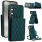 YM015 Crossbody Rhombic Card Bag RFID Phone Case