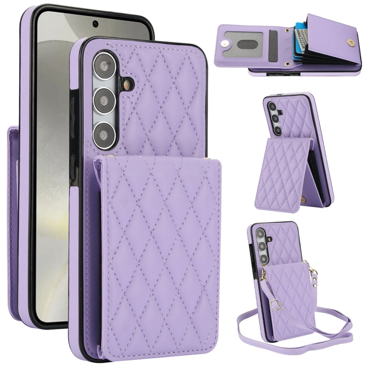 YM015 Crossbody Rhombic Card Bag RFID Phone Case
