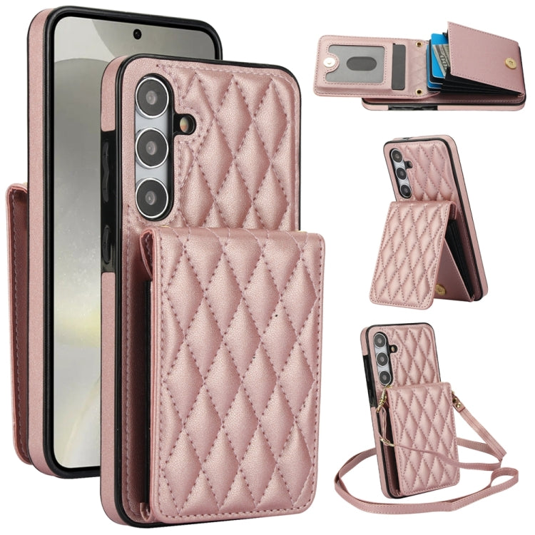 YM015 Crossbody Rhombic Card Bag RFID Phone Case